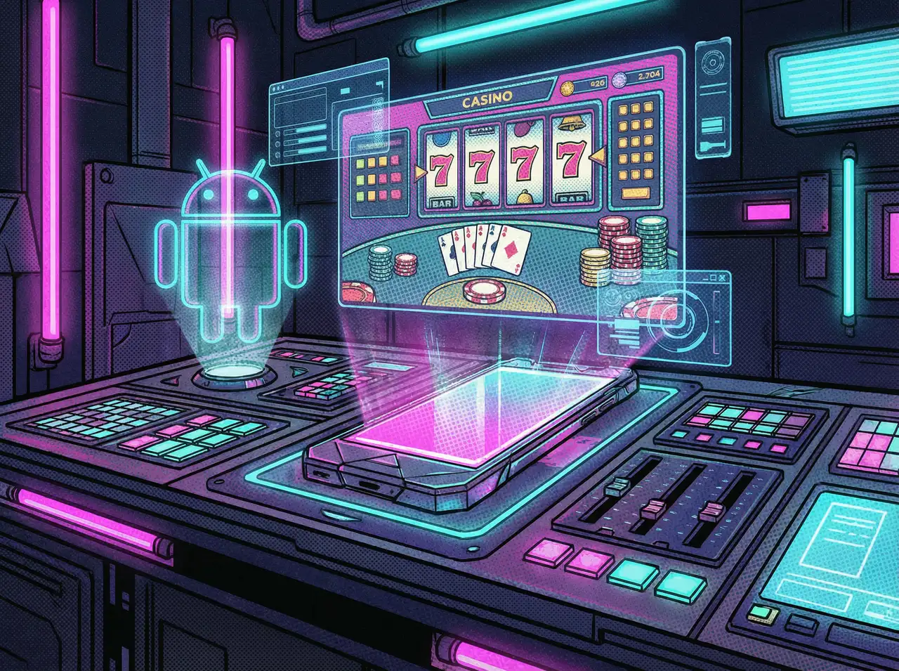 赌博软件 Android便携终端界面