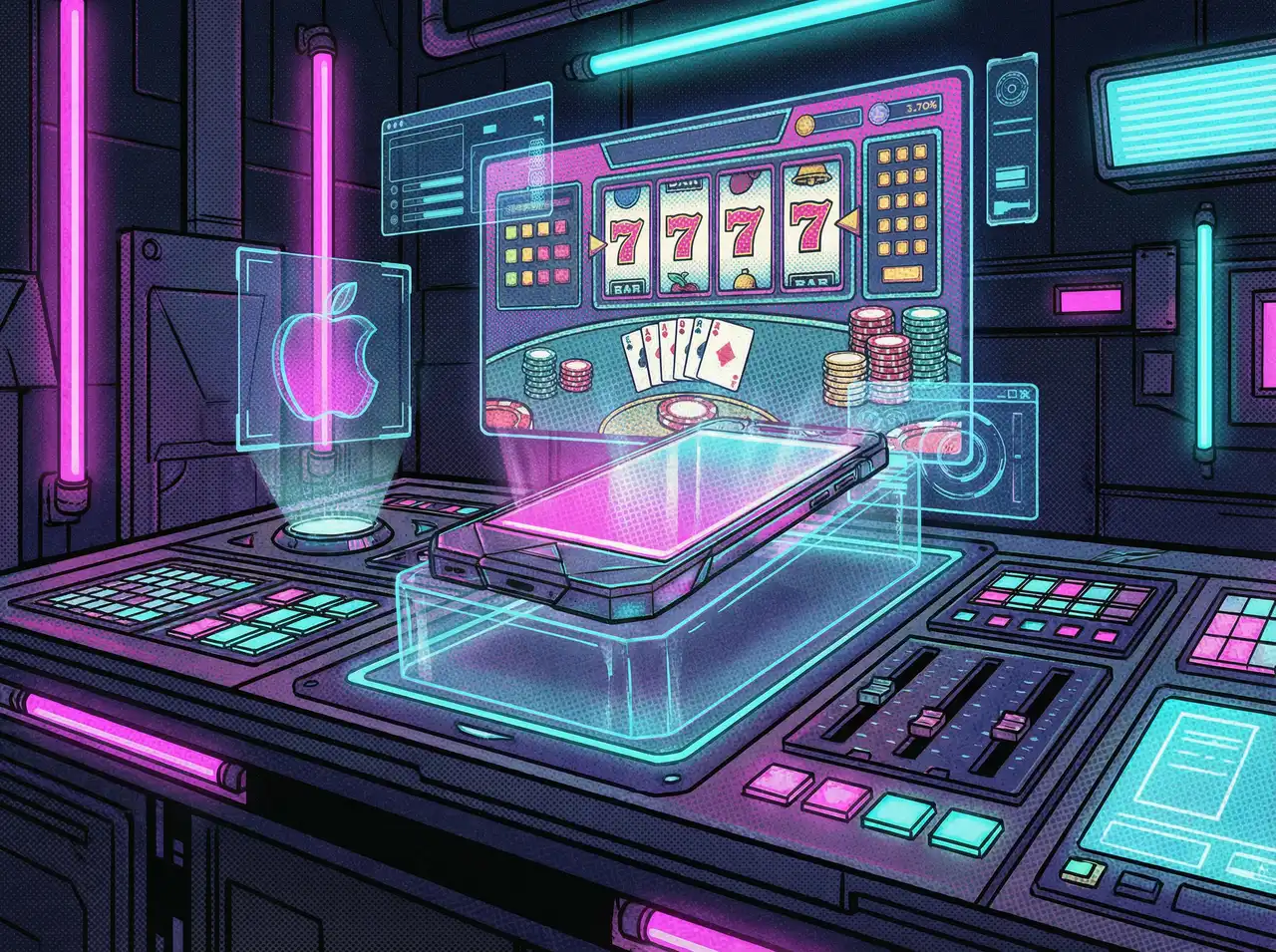 赌博软件 iOS便携终端界面