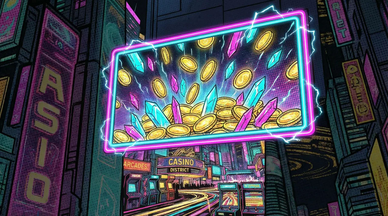 赌博软件 - 首充狂欢夜波普广告牌